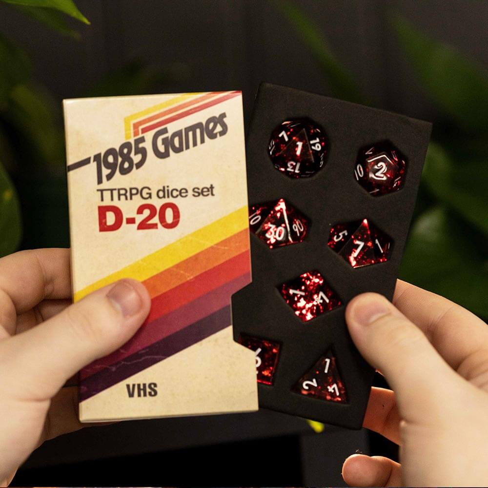 VHS Dice: Ruby Red - 1985 Games